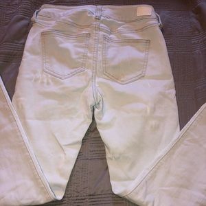 Light baby blue Mid Rise Skinny jeans .